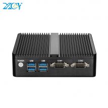 XCY Mini-PC Intel Celeron J4125 Quad Cores 2x RS232 Dual Ethernet Mini PCIe WiFi HDMI VGA