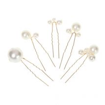 5pcs/set Luxury pearls Hair clip “U” shape bride hairpin wedding hair accessories