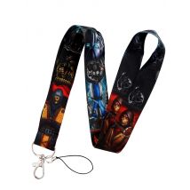 YL796 Mortal Kombat Games Lanyard for keys ID Card Gym Mobile Phone Straps USB Badge Holder DIY Hang Rope Lariat Accessories