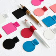 Kreatives Moleskine-Notizbuchzubehör, selbstklebende Stiftclip-Riemen aus Leder, dieser Stifthalter aus Gummi, Stiftring, Stiftschlaufen