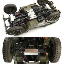 Metall-Vollpanzerung Chassis-Schutzplatte für FMS 1/6 Willis SCALER Climber RC Modellauto Upgrade-Teile Zubehör