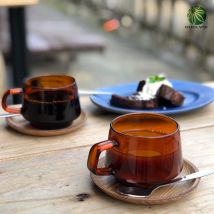 Holaroom Bunte Kaffeetasse aus Borosilikatglas, Kaffeetasse, Tumbler, Caneca Tazas, Tee, Saft, Milch, Wasser, hitzebeständig