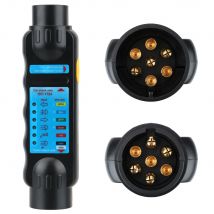 12V 7Pin Steckdose Anhänger Relais Tester Diesel Auto Diagnose Werkzeuge Für Blinker Lichter Nebel Lampe Lkw Caravan Zubehör