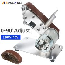 Mini macchina elettrica a nastro levigatrice fai da te lucidatrice rettificatrice portatile a nastro in metallo levigatrice bordi affilatrice smerigliatrice a nastro