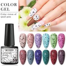 Mtssii 6 ml Nagelgel Eierschale Gel Nagellack Transparentes Gel Soak Off Nail Art Gel UV-LED-Lack mit jeder Farbe Basis Top Coat