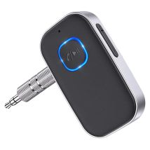 J22 Bluetooth Empfänger AUX Drahtlose Bluetooth 5,0 Auto Adapter Tragbare Wireless Audio Adapter 3,5mm Aux mit Mikrofon