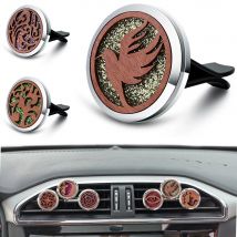 2024 Auto ätherisches Öl Diffusor Retro Holz Frieden Taube Stil Auto Lufter frischer dauerhafte aromatische Parfüm Medaillon Anhänger Schmuck