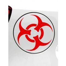 Car Stickers Biohazard Warning Biological Reflective Decals For Fuel Tank Cap Windshield Trunk Bumper Motorcycle Helmet D2