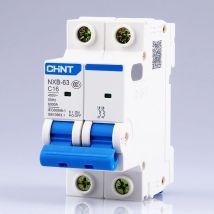 CHNT CHINT MCB NXB-63 2P AC MCB C Curva 400V 10A 16A 20A 25A 32A 40A 63A Mini interruttore automatico DZ47 su guida Din