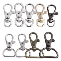 5pcs~40pcs Bags Strap Buckles Zinc Alloy Lobster Clasp Collar Carabiner Snap Hook DIY KeyChain Bag Accessories Hanging Buckle