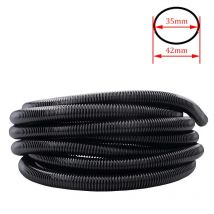 Tubo filettato per aspirapolvere interno 35mm/esterno 42mm Cannucce a soffietto Durevole flessibile Tubo morbido Sostituzione Tubo per aspirapolvere Nero
