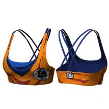 Sujetador deportivo informal Goku Vegeta acolchado de secado rápido para mujer, Top deportivo, sujetador deportivo de realce sin costuras para correr
