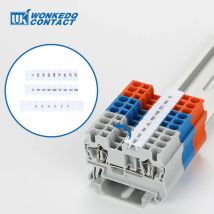 10 Stück ZB5 Etikett für PT2.5 ST2.5 UKK3 Standardzahl Blank ZB 5 PT/ST-2.5 DIN-Schienenklemmenblock Zubehör Zack Marker Streifen