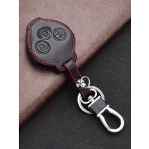 Leather Car Key Cover For Mercedes Benz Fortwo Forfour SMART City Roadst Remote Fob Shell Case Skin Protect Bag Auto Accessories