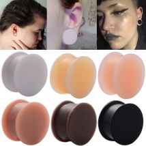 6Pairs Silikon Sattel Ohr Messgeräte Große Gauge ohr stecker Ohr Stretching Supersize Ohr Expander Piercings Ohr Bahren 3mm-50mm