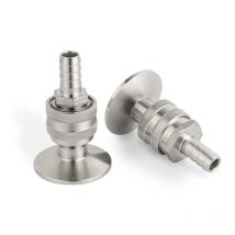 Tri-Clamp-Schnellkugelschloss-Set, 1/2 ''Homebrew-Tri-Clover-Anschluss-Kit 1.5 Sanitär-Brauer-Anschluss für Bier-Corny-Fass