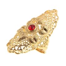 Äthiopischer goldfarbener Ring für Frauen, trendiger afrikanischer arabischer Charm, Party, Hochzeit, Schmuck, Geschenk
