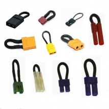 1 Stück Bind Plug Loop Connector Kurzschlusskabel mit Tamiya Deans XT30 XT60 XT90 XT90S EC3 EC5 Trx HXT JR Stecker