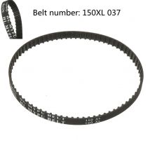 150XL037 Timing Belt 75 Teeth Black Cogged Rubber Geared Belt 10mm Wide 5.08mm Pitch Drive Synchronized Belt Fast Shipping