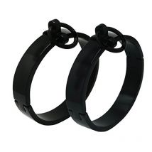 Acechannel Matt gebürstet edelstahl abschließbare handgelenk fußfesseln armreif armband mode schmuck