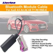 Auto-Bluetooth-Kit für Audi A3/A4/A6/TT/R8 RNS-E BT Musik-Interface Drahtloser A2DP-Adapter Kabel Elektronisches Zubehör