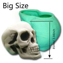 3D Halloween Schädel Schokolade Silikon Form Kreativität Schädel Kopf Handgemachte Seife Kerze Form Kuchen Werkzeuge Für Die Küche Backen