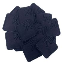 5Pcs Schwarz patches für kleidung Eisen auf patch bestickt applique aufkleber DIY Abzeichen dekorative zubehör