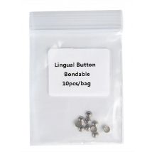 JOYDENTAL 10 Pcs/Bag Dental Orthodontic Lingual Button Metal Bondable Mesh Base