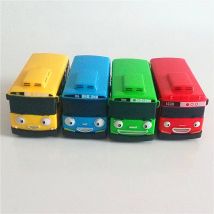4pcs/set Tayo the little bus Korean Amine oyuncak araba car model mini plastic pull back tayo bus for kids boy birthday gift