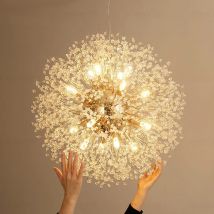 Nowoczesne oświetlenie LED Dandelion Lampy wiszące Salon Jadalnia Sypialnia Lampy wiszące Gwieździste oprawy oświetleniowe Fireball