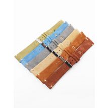 Vintage Suede Leather Watchband Brown Beige 20mm 22mm Watch Strap Retro Soft Wristband Belt For Winter
