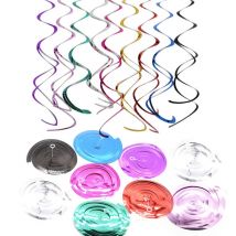 1bag 70cm PVC spiral pendant garland birthday wedding party decoration Christmas and New Year holiday decoration supplies