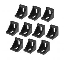 4040 Inside Corner Bracket Gusset for 4040 Aluminum Extrusion Profile 40x40x35mm with Slot 8mm,Black Tone Multiple combinations