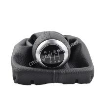 Schaltknauf mit Gaitor Boot PU-Leder 6 Gang für Audi A4 S4 B8 8K S-Linie 2007-2015 Autoteile