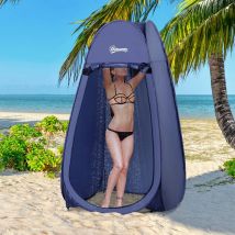 Outsunny Tienda de Ducha Instantánea Carpa Ducha WC Cambiador Portátil 100x100x185cm