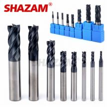 Fräsen Cutter Hrc50 Schaftfräser Legierung Wolfram Stahl Cnc Bearbeitungs FLASH-SHAZAM Top Fräsen Maschine Werkzeuge Für Stahl 1,0mm-12,0mm
