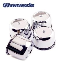 4pcs 86mm 3.39in Push Through Center Caps For  2.32in Tall Truck /Trailer Center Hub Cover Car Hubcap Refit  Accessories
