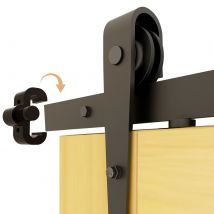 TSMST Fermaporta Distanziatori per binari Viti Connettore per binario Anti-pulloni Accessori per binari a rulli per kit binari per porta scorrevole del fienile