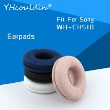 Earpads For Sony WH-CH510 WH CH510Headphone Accessaries Replacement Ear Cushions Wrinkled Leather Material