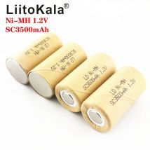 LiitoKala SC 3500mAh 3000mAH NI-MH 1,2 V Akku hohe entladung rate 10C 15C für Elektrische werkzeuge Power werkzeug batterien