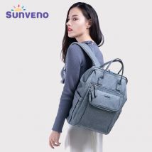 Sunveno New pannolino Bag zaino grande capacità impermeabile borsa per pannolini kit mummia maternità zaino da viaggio borsa da allattamento