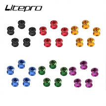 Litepro Road BMX Fahrrad Legierung Kurbelgarnitur Doppel Kettenblatt Schrauben MTB Berg Faltrad Disc Schnecke Kettenblätter Schrauben 5 teile/los