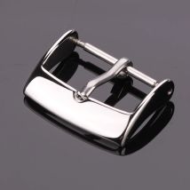 Edelstahl Silber Poliert Uhr Schnalle 16mm 18mm Frauen Männer Armband Armband Zubehör.
