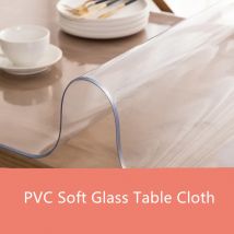 PVC weich glas tischdecke transparent Tisch Abdeckungen 1,5mm/2,0mm/3,0mm Dicke Tischdecke Pads Matten Kristall board Tischset Almofadas