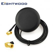 Eightwood 2320-2345MHz Car DAB Antenna DAB+Digital Radio Antenna Audio Aerial SMB Male Connector 3m Cable Adhesive Mount