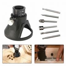 11pcs Dremel Rotary Multi Tool Cutting Guide HSS Router Drill Bits Set Attachment Kit
