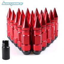 Racing Composite Radmuttern Anti-Diebstahl-Legierung Aluminium Lock Radmuttern mit Spikes 20 Stück Muttern/Set