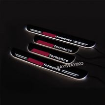 Acryl Moving LED Willkommen Pedal Auto Scuff Platte Pedal Türschwelle Pathway Licht Für BMW E60 F10