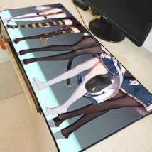 Anime Lange Beine Gaming Computer Mousepad RGB Große Maus Pad Gamer XXL Maus Teppich Große Mause Pad PC Schreibtisch Spielen matte mit Backlit