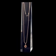 Großhandel Mode Klar Acryl Plexiglas Anhänger Halskette Display-ständer Kette Link Schmuck Halter Organizer Rack Zeigen Dekorieren